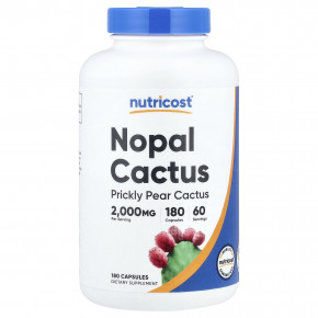 Nutricost, Nopal Cactus, 180 капсул (666 мг в 1 капсуле) в Москве - eco-herb.ru | фото
