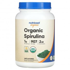 Nutricost, Organic Spirulina, Unflavored, 32.4 oz (907 g) в Москве - eco-herb.ru | фото