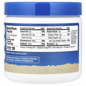 Nutricost, органическая клюква, без добавок, 227 г (8,1 унции) в Москве - eco-herb.ru | фото