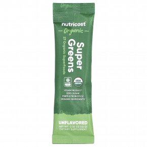 Nutricost, Органическая суперзеленая, без добавок, 20 пакетиков по 10 г (0,36 унции) в Москве - eco-herb.ru | фото