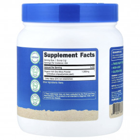 Nutricost, органический порошок из ирландского морского мха, без добавок, 454 г (16,2 унции) в Москве - eco-herb.ru | фото