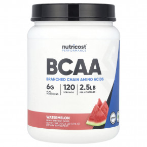 Nutricost, Performance, BCAA, арбуз, 1116 г (2,5 фунта) - описание