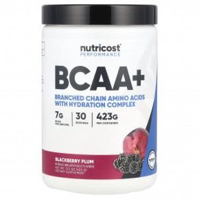 Nutricost, Performance, BCAA +, ежевика, 423 г (15,1 унции) - описание | фото