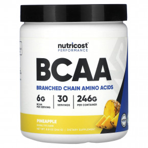 Nutricost, Performance, BCAA, со вкусом ананаса, 246 г (8,8 унции) - описание