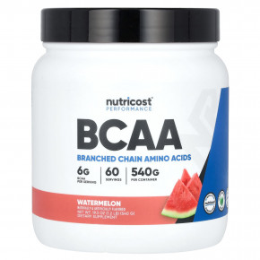 Nutricost, Performance, BCAA, со вкусом арбуза, 540 г (1,2 фунта) - описание | фото