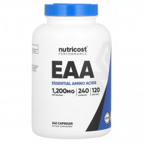 Nutricost, Performance, EAA, 240 капсул - описание | фото