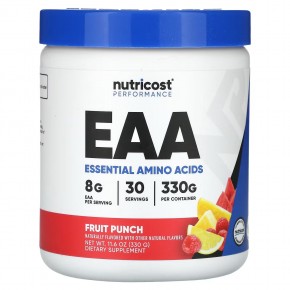 Nutricost, Performance, EAA, незаменимые аминокислоты, фруктовый пунш, 330 г (11,6 унции) в Москве - eco-herb.ru | фото
