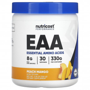 Nutricost, Performance, EAA в порошке, со вкусом персика и манго, 330 г (11,8 унции) - описание