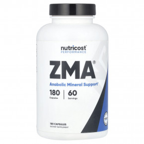 Nutricost, Performance, ZMA®, 180 капсул - описание | фото