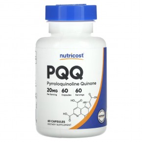 Nutricost, PQQ, 20 mg, 60 Capsules в Москве - eco-herb.ru | фото