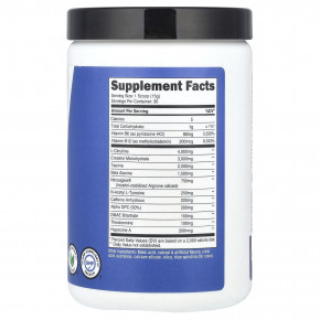 Nutricost, Предтренировочный комплекс для повышения производительности, предтренировочный комплекс с креатином, голубой малиной, 450 г (1 фунт) в Москве - eco-herb.ru | фото