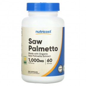 Nutricost, Saw Palmetto, 500 mg, 120 Capsules в Москве - eco-herb.ru | фото