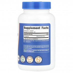 Nutricost, Серрапептаза, 20 мг (40 000 SPU), 120 капсул в Москве - eco-herb.ru | изображение Nutricost, Серрапептаза, 20 мг (40 000 SPU), 120 капсул в Москве - eco-herb.ru | фото