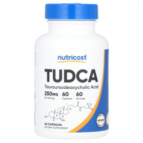 Nutricost, TUDCA, 250 мг, 60 капсул - описание