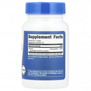 Nutricost, Витамин E, 180 мг (400 МЕ), 30 мягких таблеток в Москве - eco-herb.ru | фото