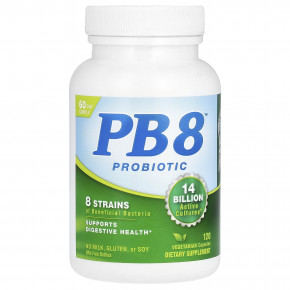 Nutrition Now, Пробиотик PB 8 ™, 120 вегетарианских капсул - описание | фото