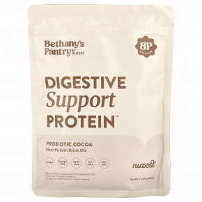 Nuzest, Bethany's Pantry, Digestive Support Protein ™, пробиотик какао, 450 г (15,87 унции) в Москве - eco-herb.ru | фото