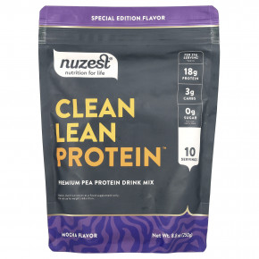 Nuzest, Clean Lean Protein™, Premium Pea Protein Drink Mix, Mocha , 8.8 oz (250 g) в Москве - eco-herb.ru | фото