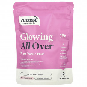 Nuzest, Glowing All Over™, Plant Protein Plus+, Natural Strawberry, 8.8 oz (250 g) в Москве - eco-herb.ru | фото