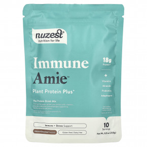 Nuzest, Immune Amie™, Plant Protein Plus+, Natural Chocolate, 8.8 oz (250 g) в Москве - eco-herb.ru | фото