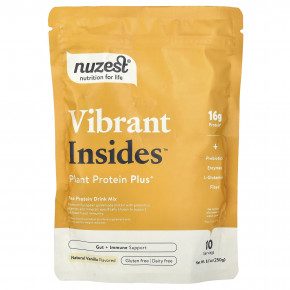 Nuzest, Vibrant Insides™, Plant Protein Plus+, Natural Vanilla, 8.8 oz (250 g) в Москве - eco-herb.ru | фото