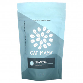 Oat Mama, Calm Tea, чай с ромашкой и лавандой, без кофеина, 14 чайных пакетиков, 32 г в Москве - eco-herb.ru | фото