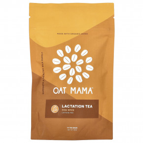 Oat Mama, Lactation Tea, Chai Spice, без кофеина, 14 чайных пакетиков, 32 г - описание | фото