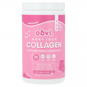 Obvi, More Than Collagen, мультиколлагеновые пептиды и комплекс для красоты, без добавок, 339 г (11,96 унции) в Москве - eco-herb.ru | фото