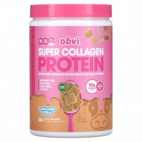 Obvi, Super Collagen Protein, хлопья с корицей, 348 г (12,27 унции) в Москве - eco-herb.ru | фото