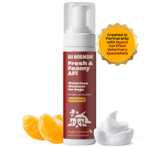 Oh Norman, безводное очищающее средство для собак, волшебный мандарин, 209,9 мл (7,1 жидк. унции) в Москве - eco-herb.ru | фото