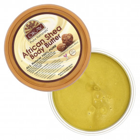 Okay Pure Naturals, Масло для тела африканского ши, гладкое желтое, 368 г (13 унций) в Москве - eco-herb.ru | фото