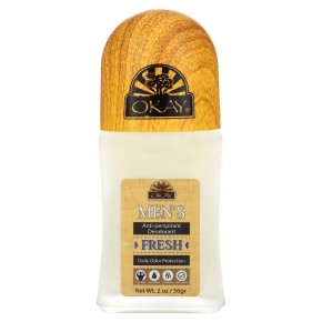 Okay Pure Naturals, Mens, Anti-perspirant Deodorant, Fresh, 2 oz (56 g) в Москве - eco-herb.ru | фото