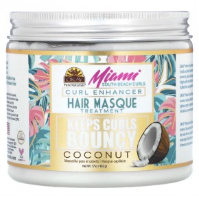 Okay Pure Naturals, Miami South Beach Curls, Curl Enhancer, маска для волос, кокос, 482 г (17 унций) в Москве - eco-herb.ru | фото