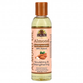 Okay Pure Naturals, Средство с миндальным горячим маслом, 177 мл (6 унций) - описание | фото