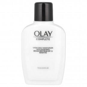 Olay, Complete, UV365, ежедневное увлажняющее средство с солнцезащитным эффектом, SPF 15, для чувствительной кожи, 118 мл (4 жидк. унции) - описание | фото