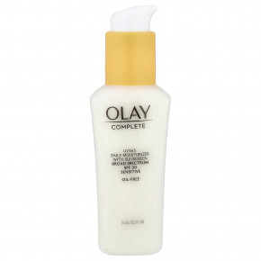 Olay, Complete, UV365, ежедневное увлажняющее средство с солнцезащитным кремом, SPF 30, для чувствительной кожи, 75 мл (2,5 жидк. Унции) - описание | фото