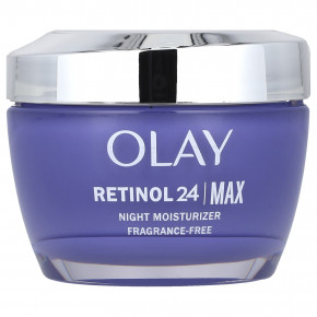 Olay, Regenerist, Retinol 24, ночное увлажняющее средство, без отдушек, 48 унций (1,7 унции) в Москве - eco-herb.ru | фото