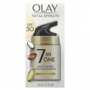 Olay, Total Effects, увлажняющий крем 7 в 1 с солнцезащитными свойствами, SPF 30, 50 мл (1,7 жидк. унции) в Москве - eco-herb.ru | фото