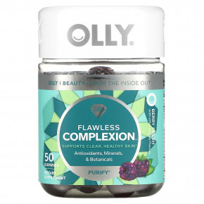 OLLY, Flawless Complexion, ягодная свежесть, 50 жевательных таблеток в Москве - eco-herb.ru | фото