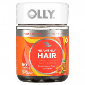 OLLY, Heavenly Hair, тропический цитрус, 60 жевательных таблеток в Москве - eco-herb.ru | фото