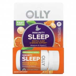 OLLY, Immunity Sleep, успокаивающий цитрус, 30 таблеток (Товар снят с продажи) в Москве - eco-herb.ru | фото