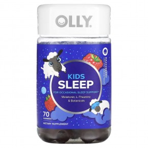 OLLY, Kids Sleep, Razzzberry`` 70 жевательных таблеток в Москве - eco-herb.ru | фото