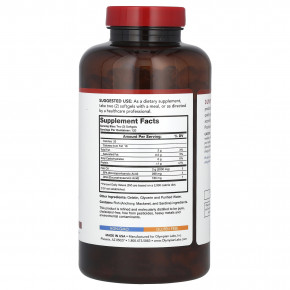 Olympian Labs, рыбий жир с омега-3, 240 капсул (1000 мг в 1 капсуле) в Москве - eco-herb.ru | фото