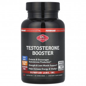 Olympian Labs, Testosterone Booster, 60 капсул - описание | фото