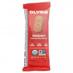 Olyra, печенье с кремом для завтрака, со вкусом фундука, 4 упаковки On the Go по 37,5 г (1,32 унции) в Москве - eco-herb.ru | изображение Olyra, печенье с кремом для завтрака, со вкусом фундука, 4 упаковки On the Go по 37,5 г (1,32 унции) в Москве - eco-herb.ru | фото