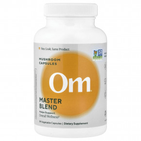 Om Mushrooms, Master Blend, грибные капсулы, 84 растительные капсулы - описание | фото