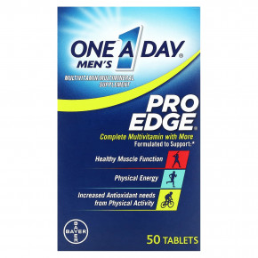 One-A-Day, Men's Pro Edge, полноценный мультивитаминный комплекс, 50 таблеток в Москве - eco-herb.ru | фото