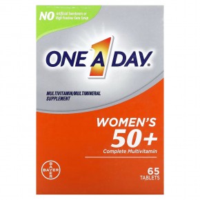 One-A-Day, полноценный поливитаминный комплекс для женщин старше 50 лет, 65 таблеток - описание
