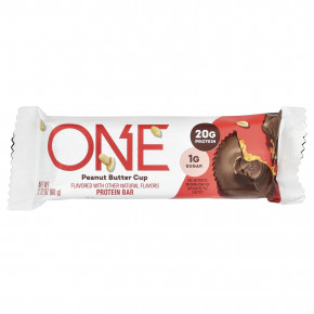 One Brands, протеиновый батончик, конфета с арахисовой пастой, 12 батончиков по 60 г (2,12 унции) в Москве - eco-herb.ru | фото