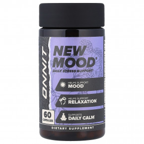 Onnit, New Mood®, ежедневная добавка для снятия стресса, 60 капсул - описание | фото